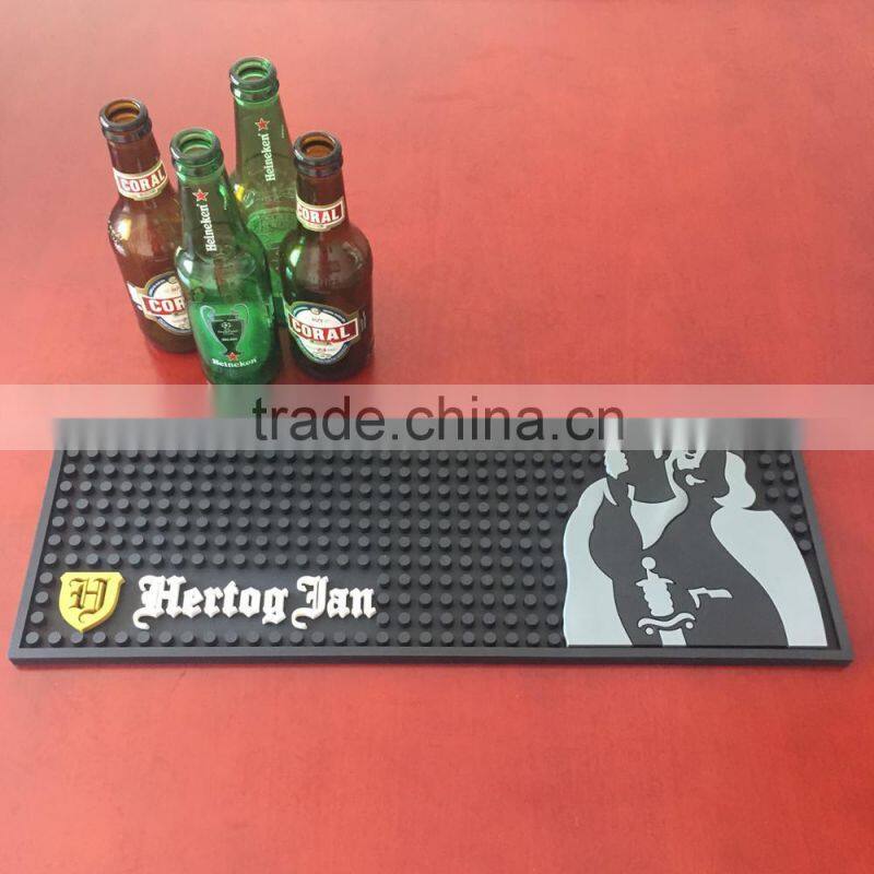 fashion customized branded bar mats pvc beer mat