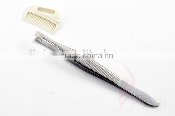 3.5" Flat Tip Eyebrow clip Eyebrow Tweezers