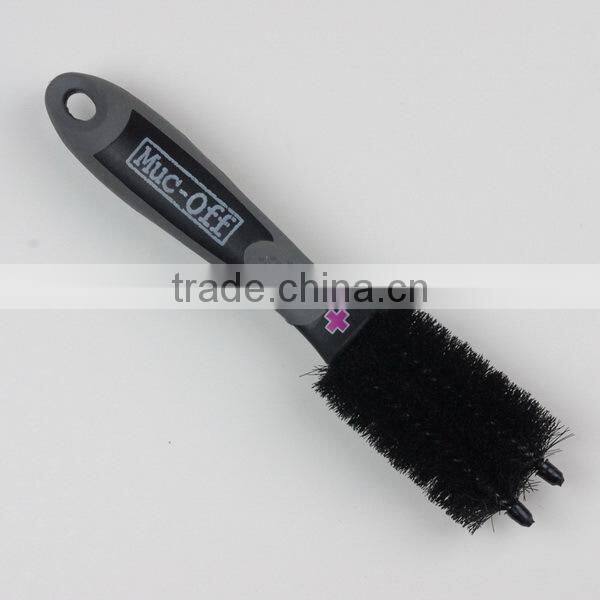PP ,TPR blue+black+grey two prong brush,car wash brush,wheel brush