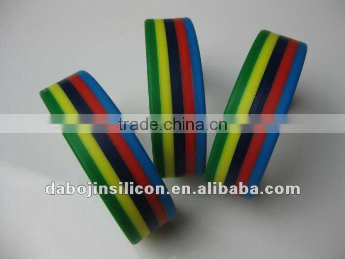 3 layers colors silicone bands
