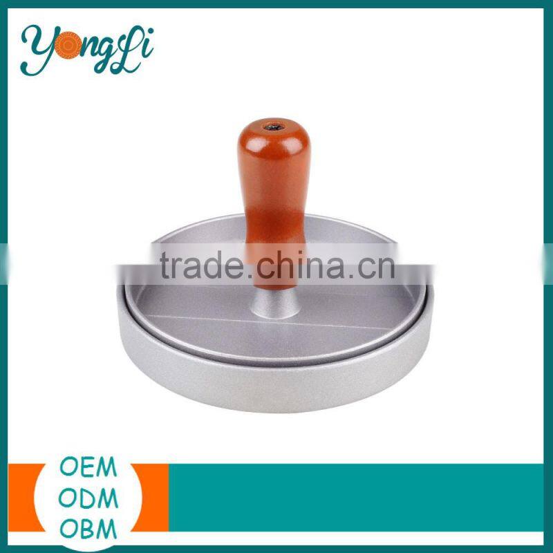 Hamburger Grill BBQ Patty Maker Aluminum Burger Press