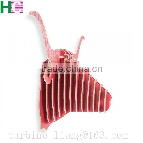 hot selling wood animal head for wall decoration