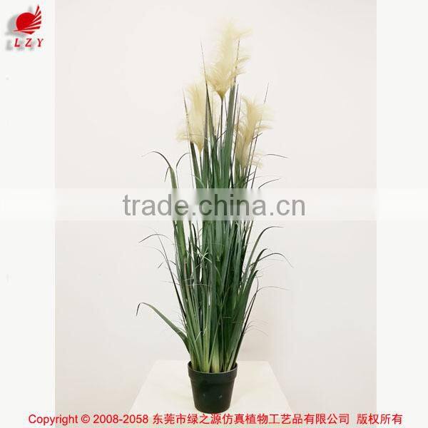 Wholesale Artificial Grass Synthetic Potted Grass Onion Grass with Bulrush