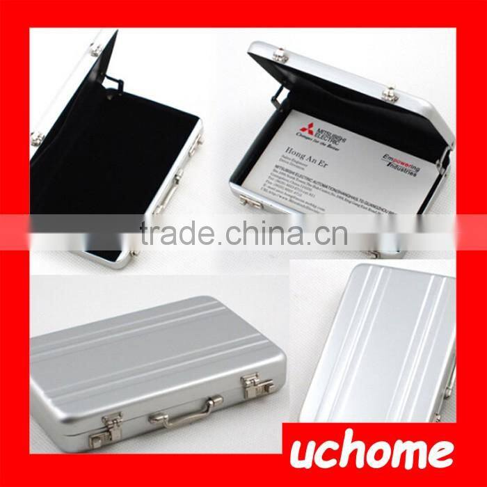 UCHOME Factory Wholesale Suitcase Briefcase Style Business Credit Bank Card Holder