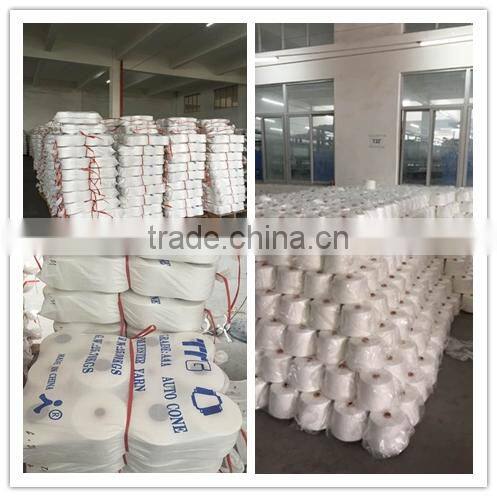 100% Virgin polyester yarn made by 100% virgin polyester fiber