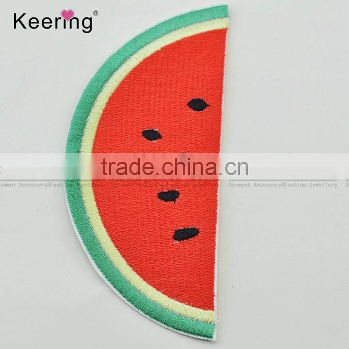 Colorful watermelon fruit custom embroidery textile patch WEF-060