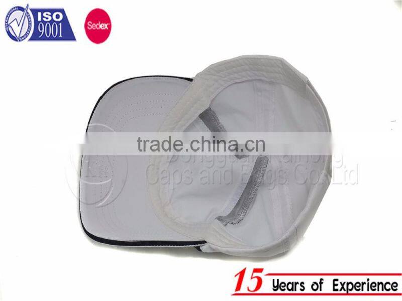 Hook and loop fastener back strap sports polyester sun visor hats