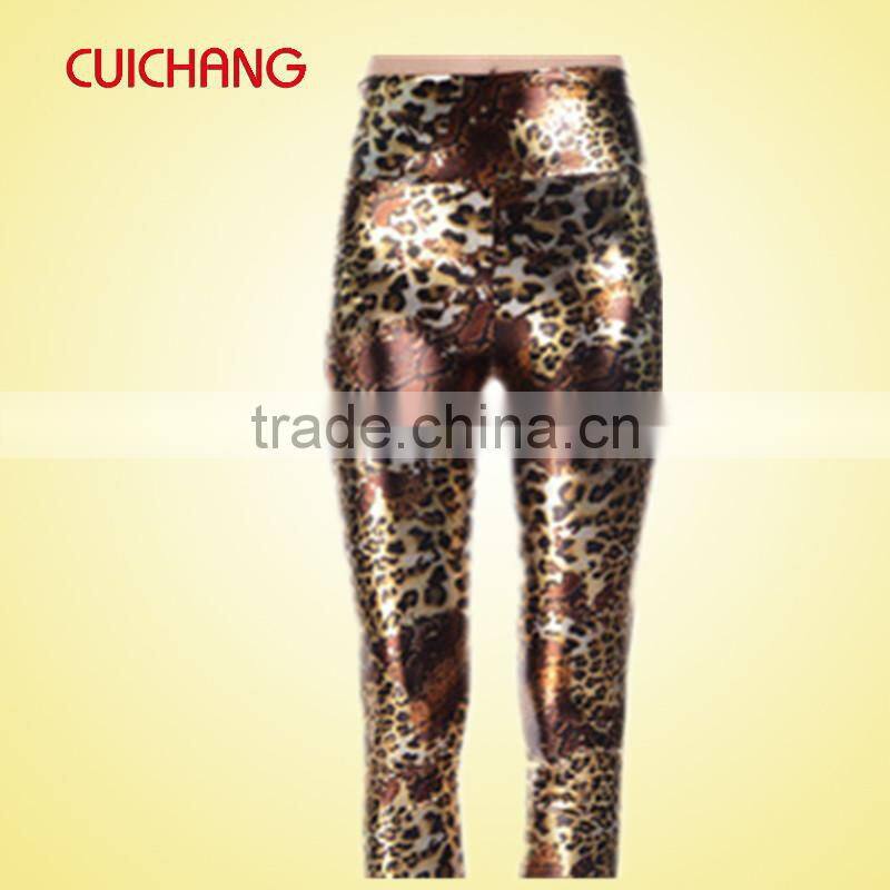 wholesale polyester/spandex heat transfer custom design women fashion pants, leggins
