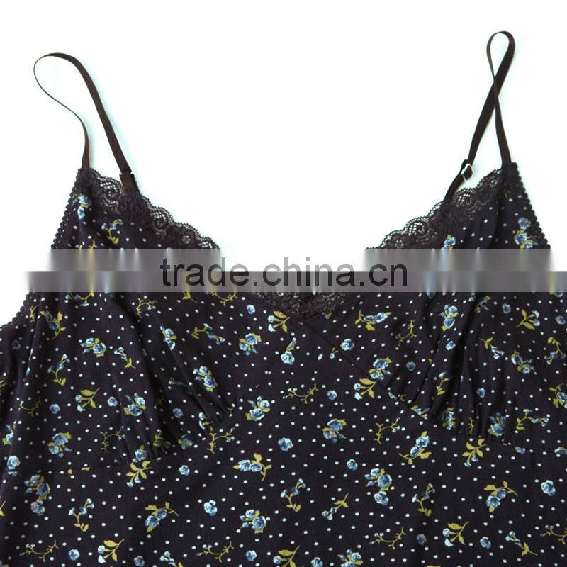 Cotton/Silk ladies sexy sleepwear summer pajamas sleeping skirts