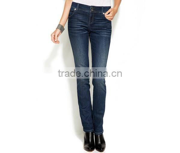 Curvy-Fit Straight-Leg Jeans