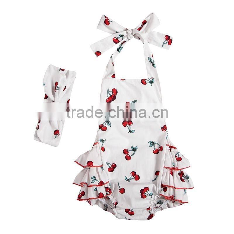 wholesale boutique Newborn Romper 100% Cotton 2016 floral Girl Baby Clothes from Manfactory