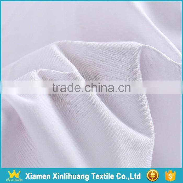 2017 Latest Product White Color 80 Polyester 20 Cotton Shirting Fabric