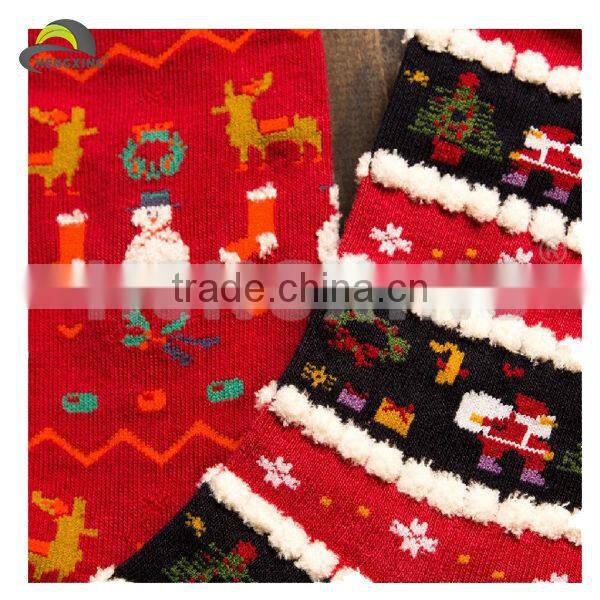 Custom Red Funny Christmas Socks