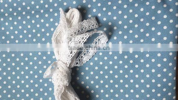 Top fashion lovely polka dot lace trim collar smocked western style 1-6 years old little girl princess dresses