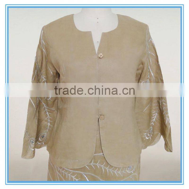 Embroidery Design Ladies Skirt Formal Suits Designs