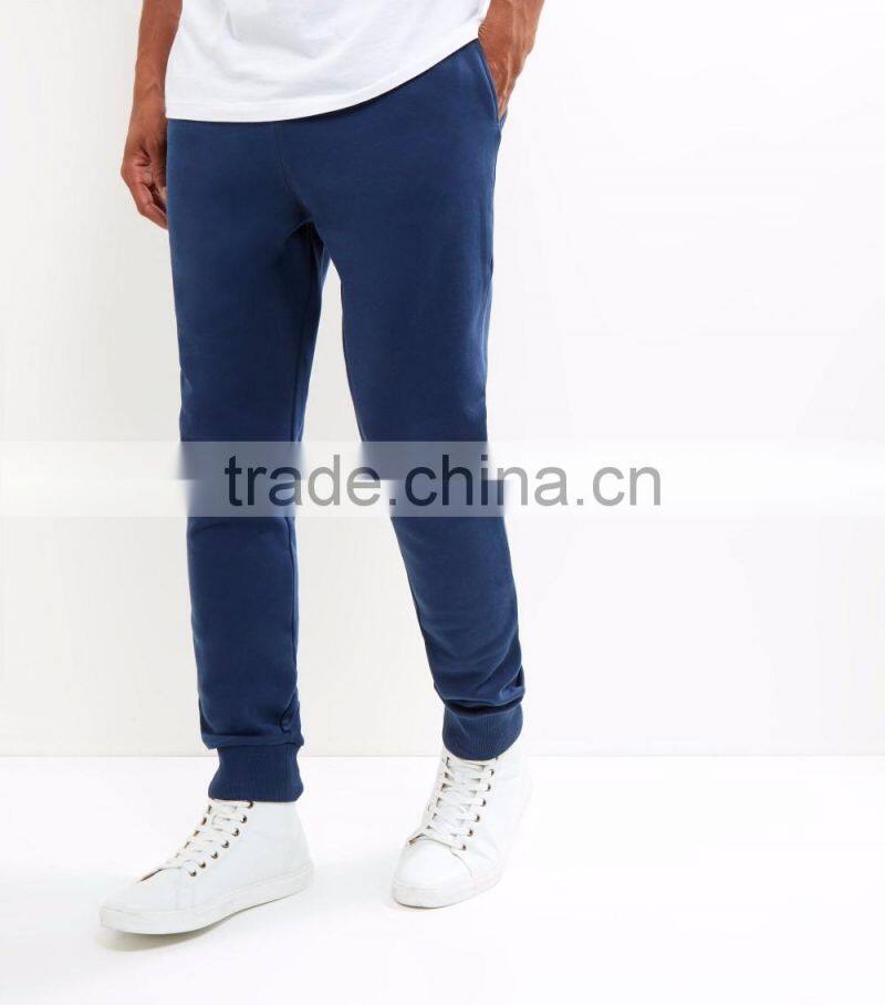 High Fashion Blue Basic Men Fitness Joggers Match Hoodies Playsuit Sweat Pants Custom With Side Pockets