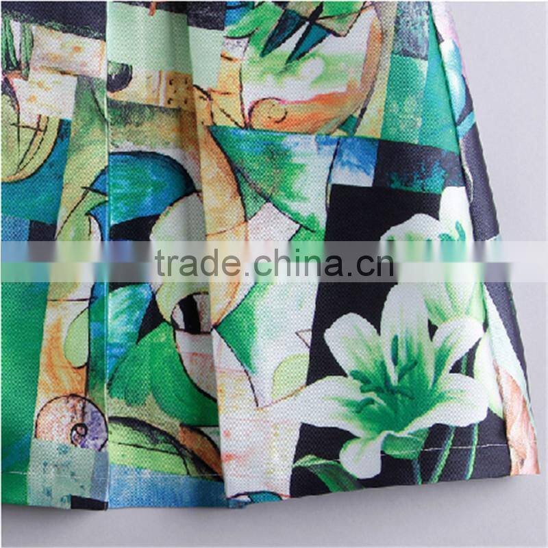 Hot Girls Short & Sexy Mini Ladies Formal Cheap Flower Skirt And Blouse With High Quality Custom