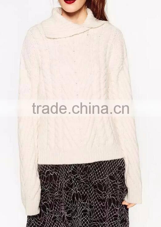 Runwaylover 2017 Latest Elegant Women Winter Clothes Warm Knitting Wool Pullover Sweaters