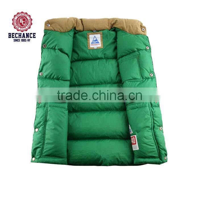100%nylon 80% down 20% feather men heated vest