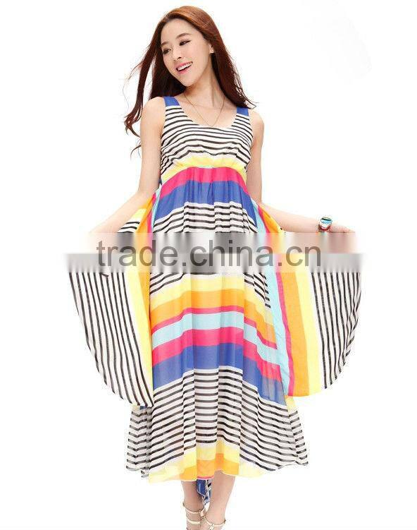 Latest Bohenmia Pleated Maxi Long Summer Dresses