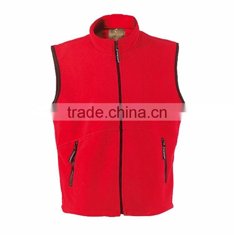 Wholesale casual waistcoat thick men polar fleece vest