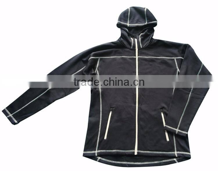 Wholesale hooded outdoor knitted wear mens sweatshirt