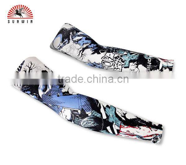 heat slimming Multifunction Cycling Wear Fashion Outdoor Sport Anti-UV Protection Breathable Arm tattoo Sleeve