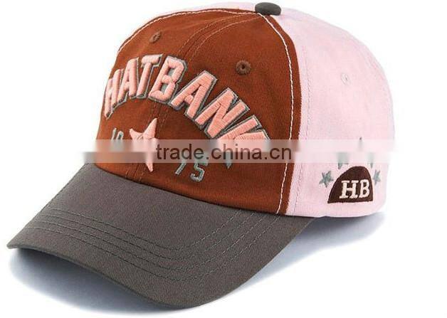 100% Polyester Running Baseball Caps 3D Embroidery Baseball Caps