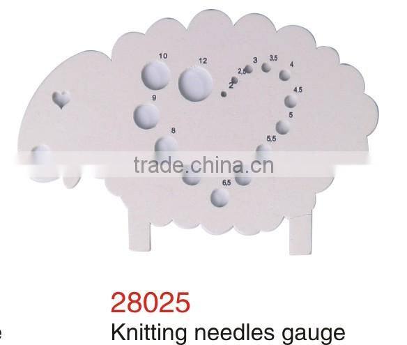 D&D Wood Knitting Needle Gauge