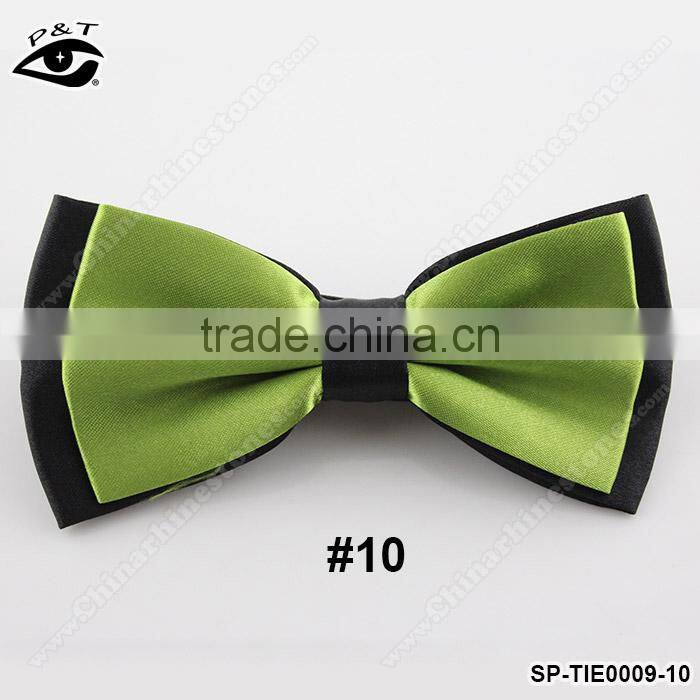 12.5x6.5CM fancy polyster bow tie British Style Solid Bowtie for Bridegroom Wedding Dress