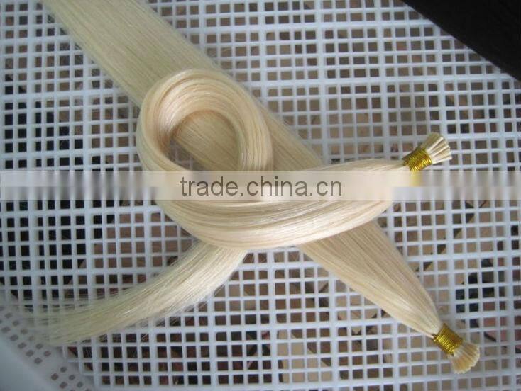 tangle free aaaaaa grade cold fusion pre-bonded indian remy hair extension, i tip hair