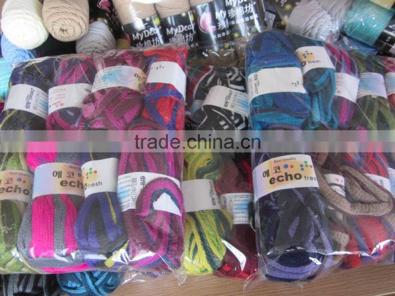 tape grid yarn for scarf fancy yarn