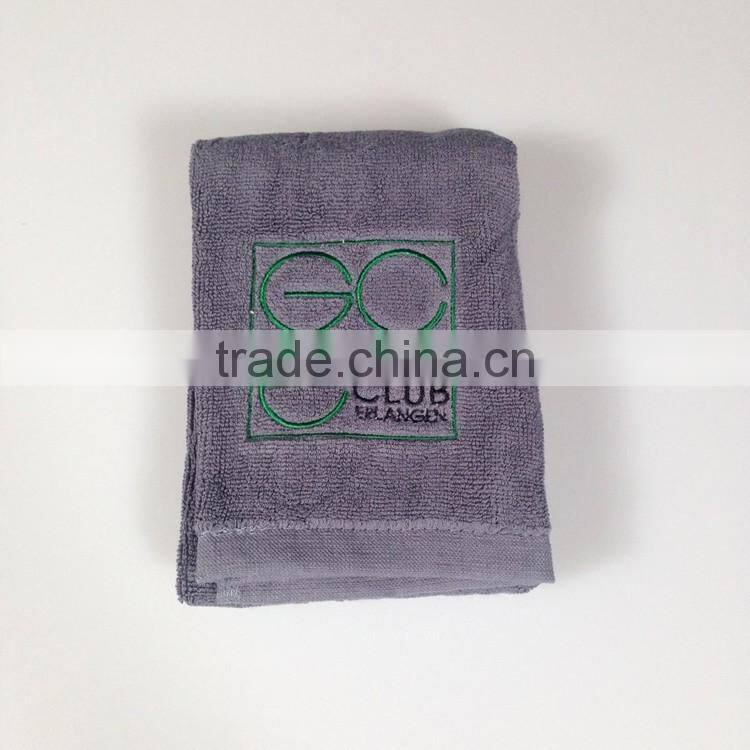 trifold golf towel custom golf towel with text embroidery and clip