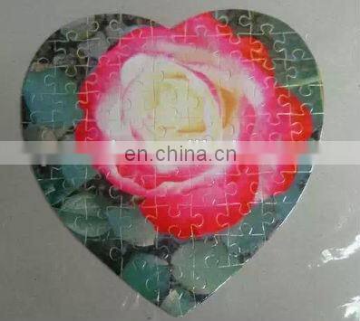 sublimation heat transfer heart shape magnetic jigsaw