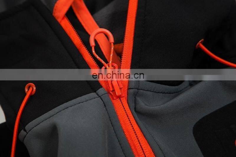 Men Water Resistant Hooded Softshell Jacket Empty Sport Hiking Jacket