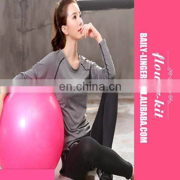 Fashion Women Quick Dry Yoga Sets Running Clothes Full Length T shirts Fake Yoga Pants Fitness Sports Suit