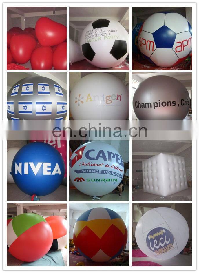 large pvc inflatable helium soccer ball