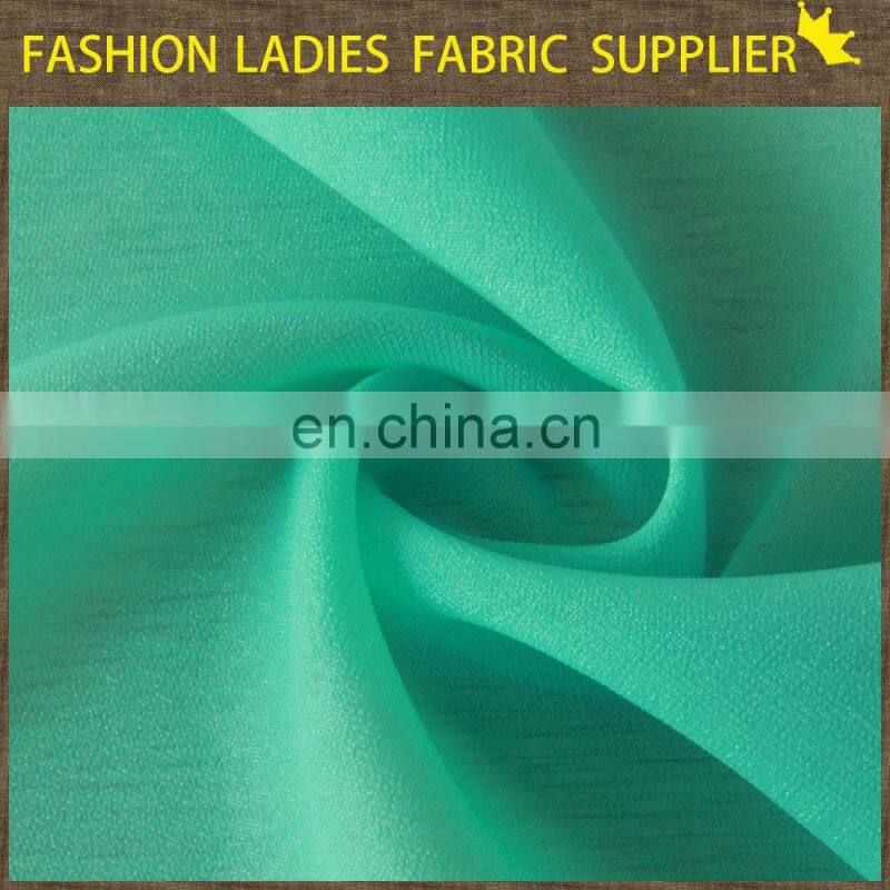 chiffon solid China textile dyed polyester chiffon fabric plant green chiffon fabric