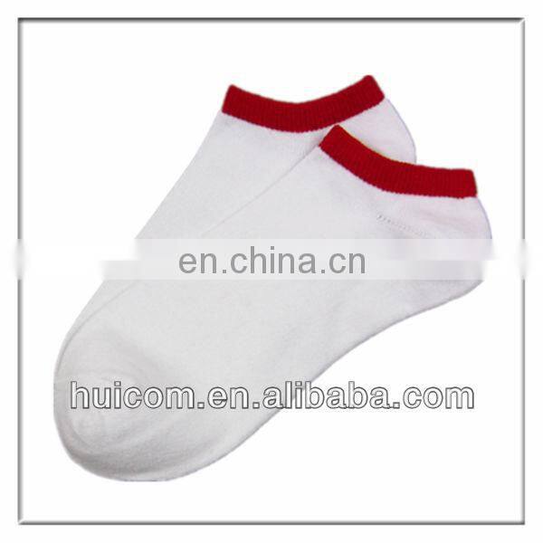 Mens Black White Sock With Stripe Pattern