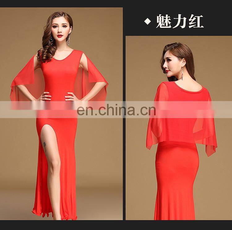 T-5158 Arabic modal long bellydance skirt with short pant set