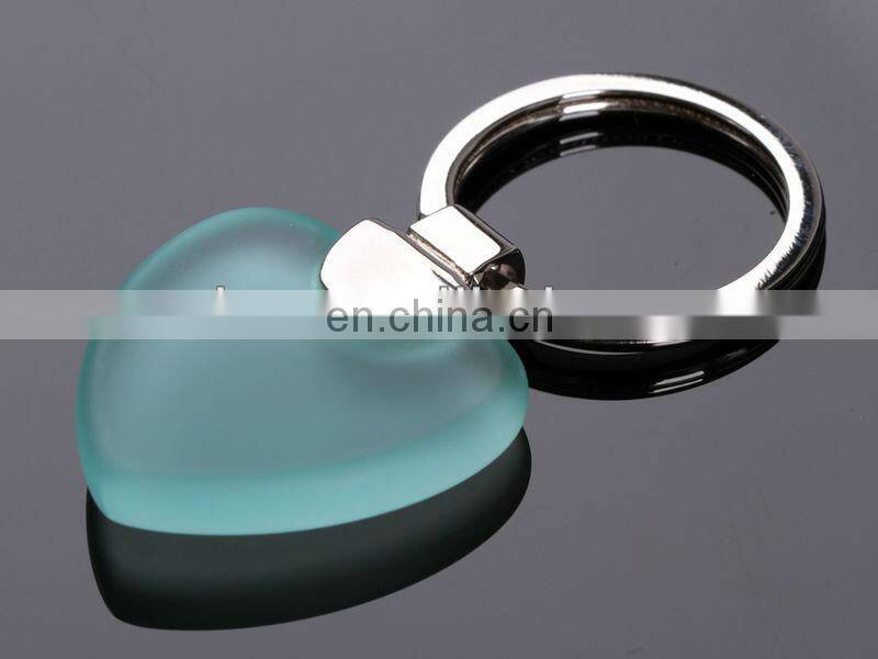 HEART SHAPE ACRYLIC KEYCHAIN SOUVENIR METAL