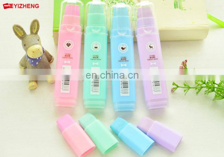 Square shape inside out eraser stackable eraser