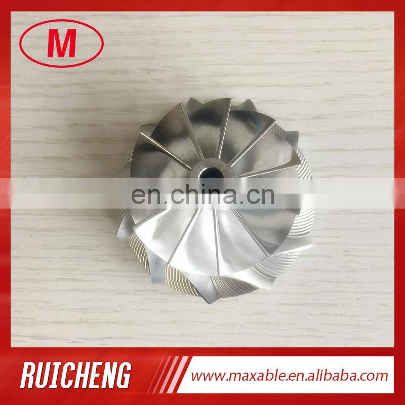 RHF5HB 46.50/59.94mm 11+0 blades high performance Turbocharger Billet/milling/aluminum 2618 compressor wheel for VF30/VF3