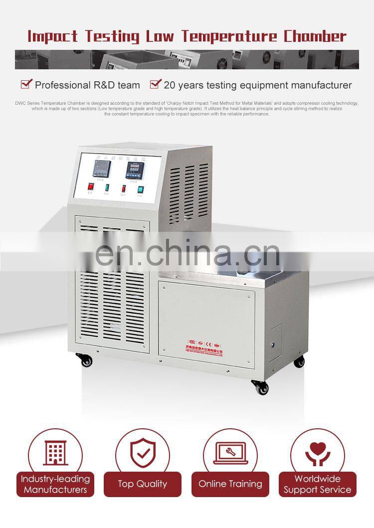 DWC -60 Degree Charpy Impact Test Cooling Low Temperature Chamber