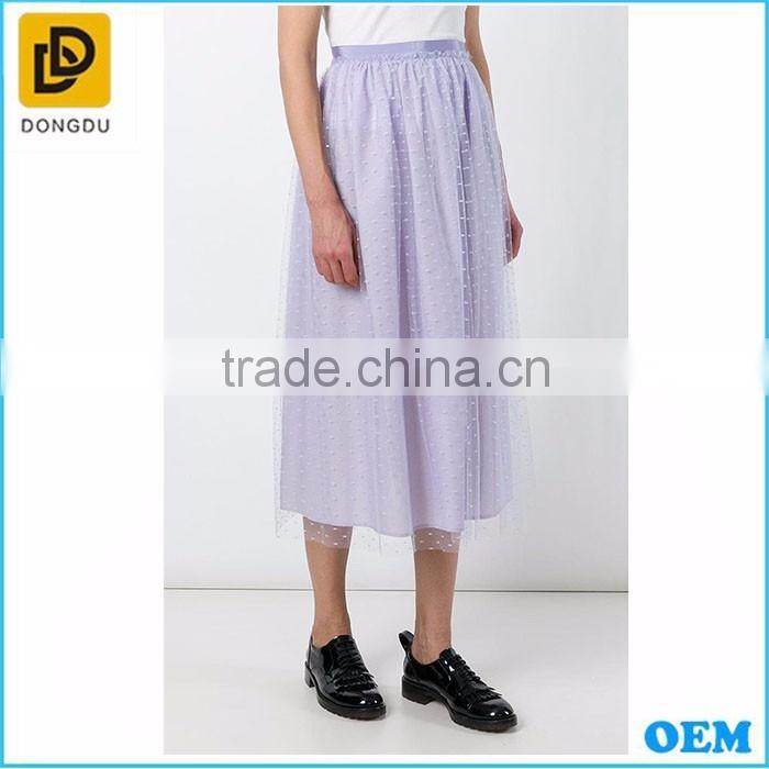 2016 New fashion Elegant lace tulle indian long skirts