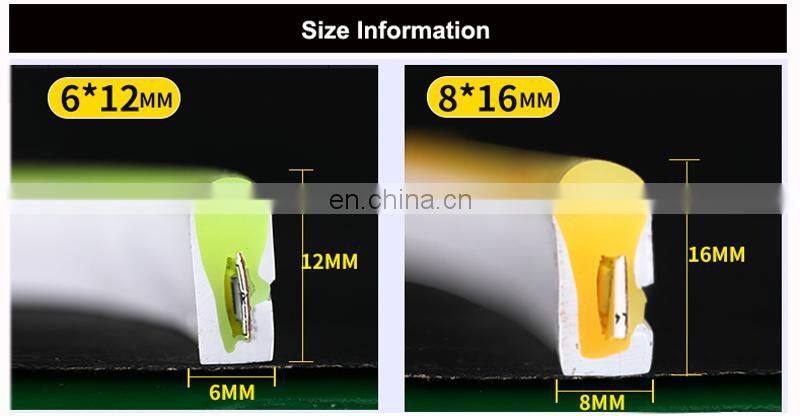 12V 24V LED Neon Flex 120LEDs/m 6x12mm Strip Neon light for car