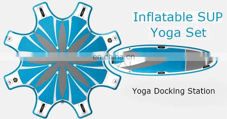 Water Play Equipment Portable Inflatable Floating Paddle Board Island Platform Sup Yoga Dock Docking Station