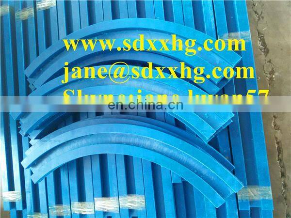 Direct and curve colored UHMW plastic chain guide track rail/ anti-abrasion uhmwpe strips and sheets