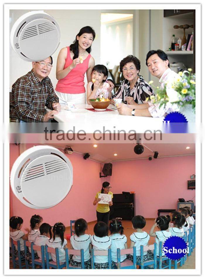 Wireless Smoke Detector Cigarette Fire Alarm Sensor Security Fire Detection System for Office Building / School / Shop