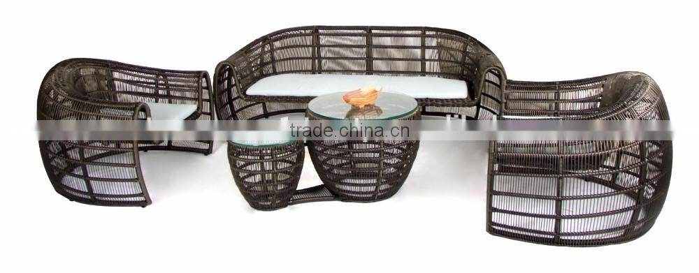 Synthetic rattan living room set